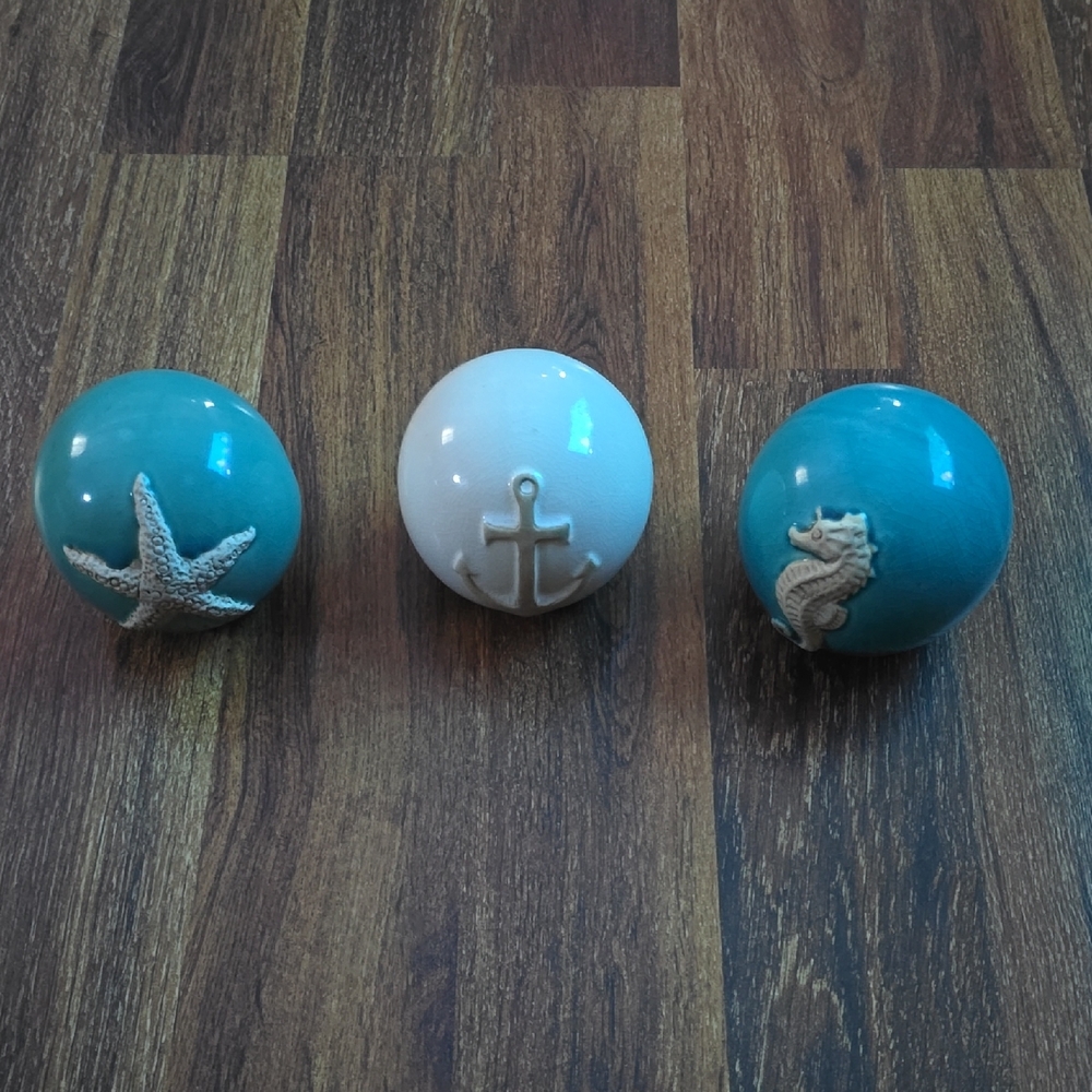 Nautical Ceramic Knobs Set